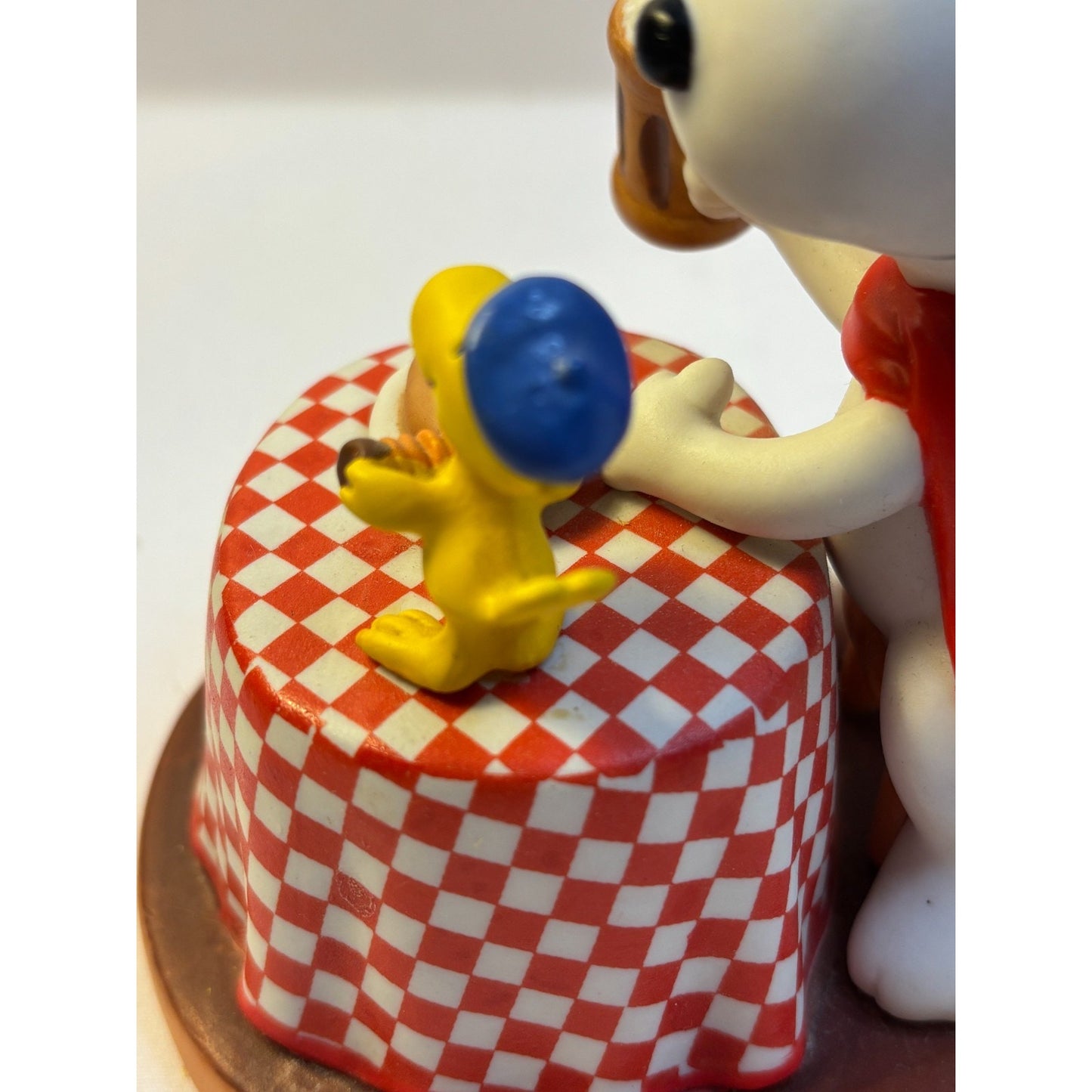 2002 Hallmark Peanuts Gallery "Here’s To You” Snoopy Woodstock Ceramic Figurine