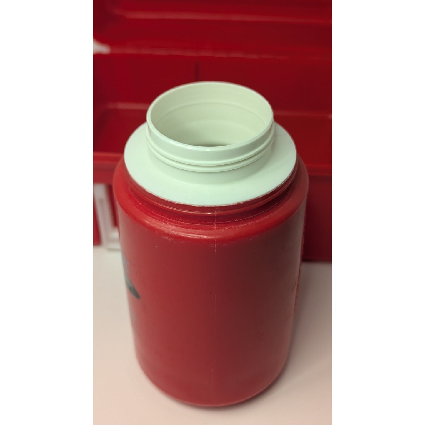 Vintage 1989 Thermos Star Trek The Next Generation Red Plastic Lunch Box