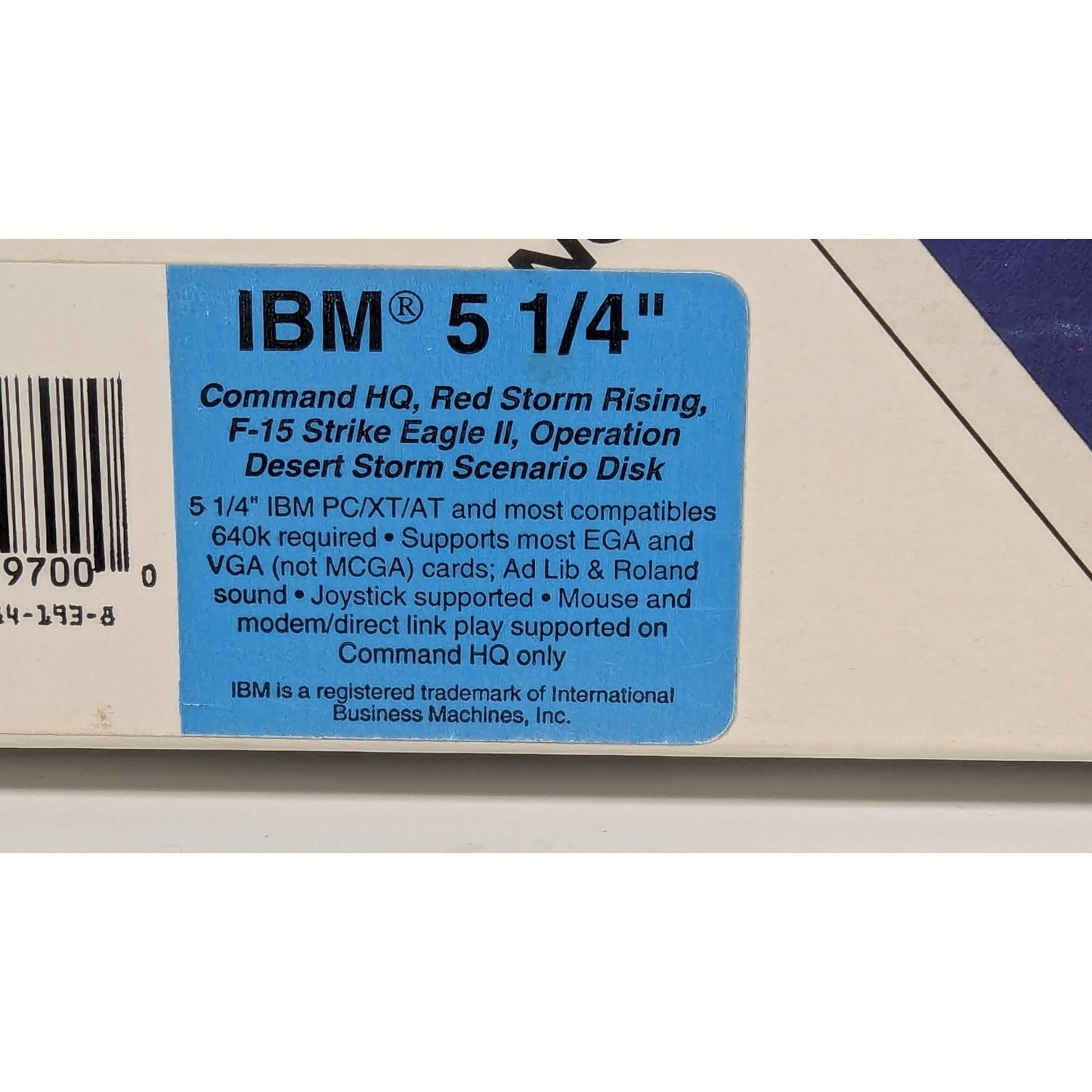 Vintage PC Games Land, Sea, and Air 2! (IBM 5.25" Release) Micro Prose READ