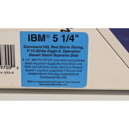 Vintage PC Games Land, Sea, and Air 2! (IBM 5.25" Release) Micro Prose READ