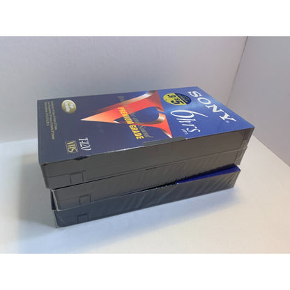Lot of 3 Sony 6HR Blank High Quality VHS Tapes NEW SEALED T-120VF Premium Grade