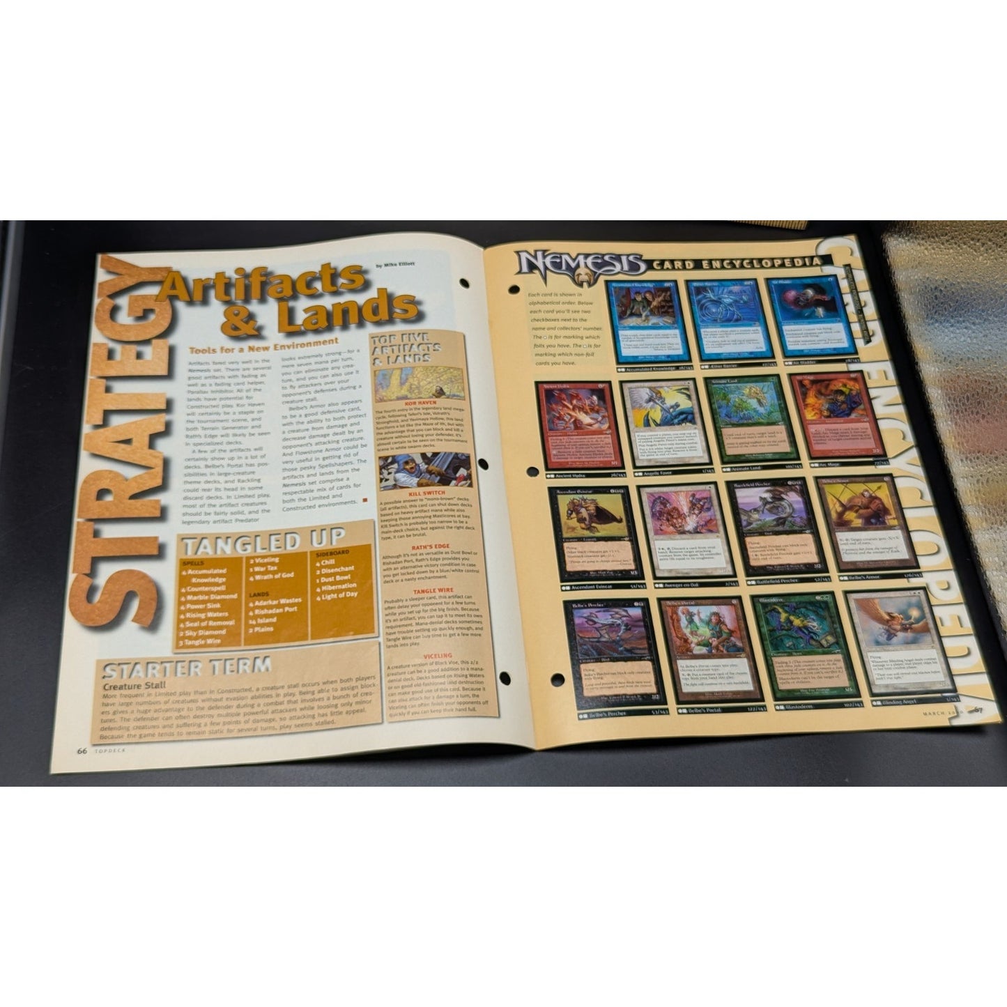MTG Magic the Gathering Nemesis Players Guide Top Deck Fat Pack Insert Promo Set Guide