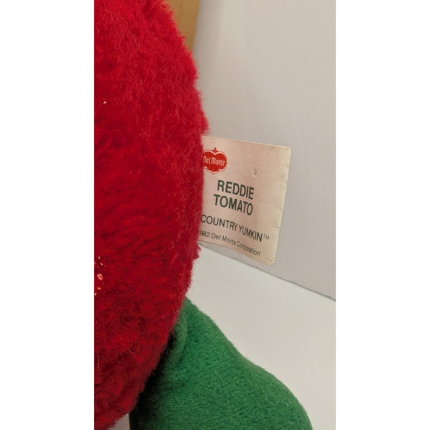 Vintage 1982 Del Monte Country Yumkin Plush REDDIE TOMATO 6" Stuffed Plush