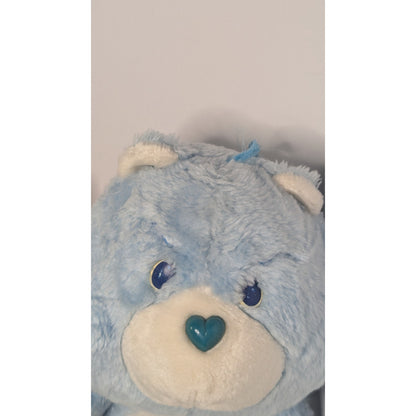 Vintage Care Bears GRUMPY Bear Stuffed Plush 13" Kenner 1983 Storm Cloud Patch