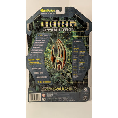Sealed 2002 Art Asylum Star Trek Borg Assimilation 2 of 3 Hirogen Species
