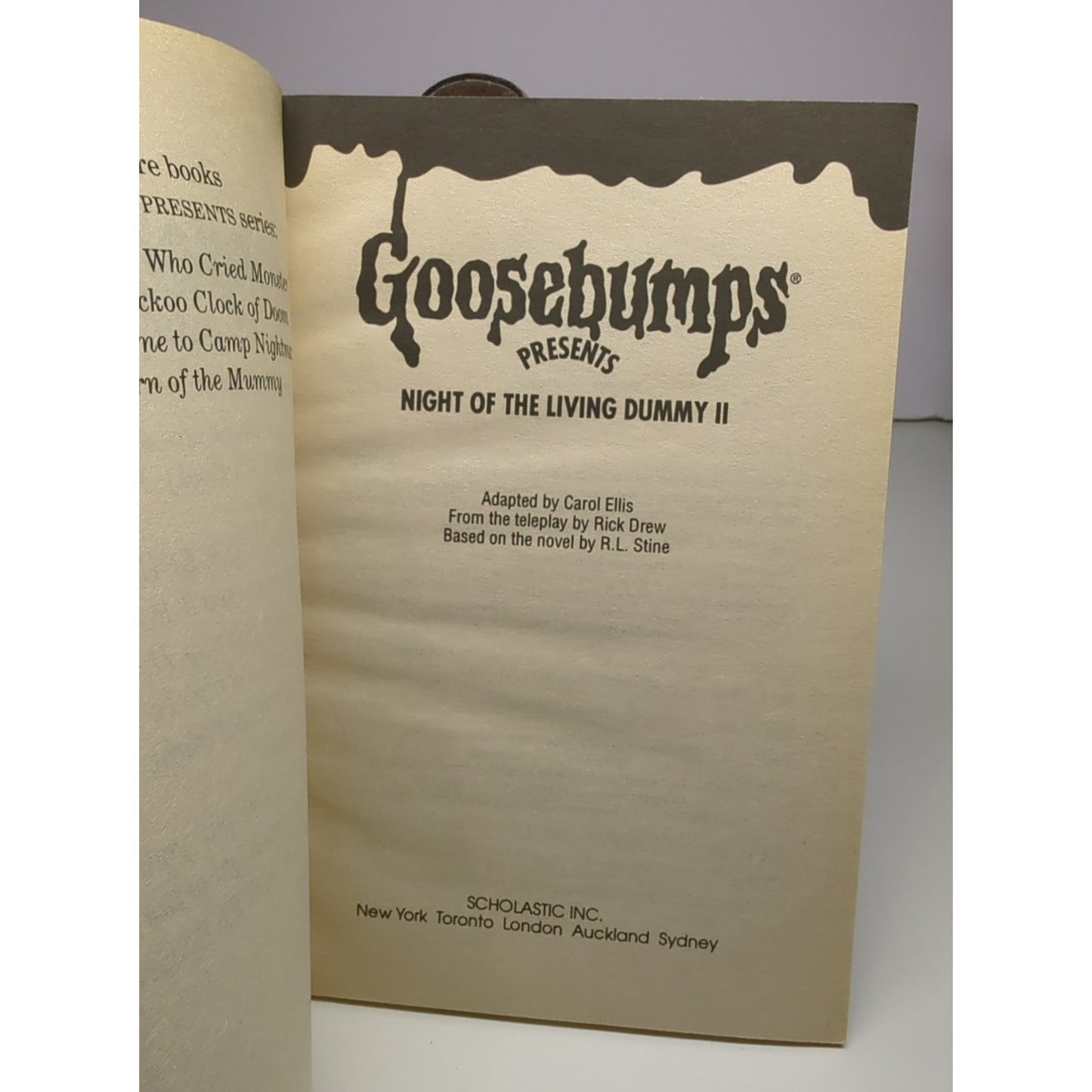 VINTAGE R.L. Stine Goosebumps Presents TV Ep 5 Night of The Living Dummy II
