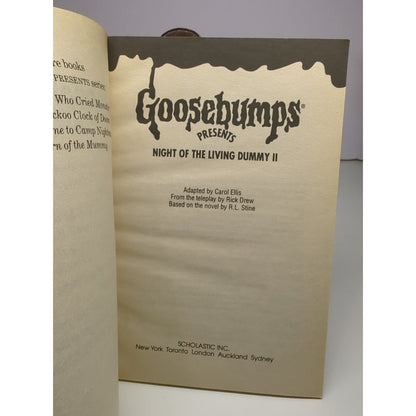 VINTAGE R.L. Stine Goosebumps Presents TV Ep 5 Night of The Living Dummy II