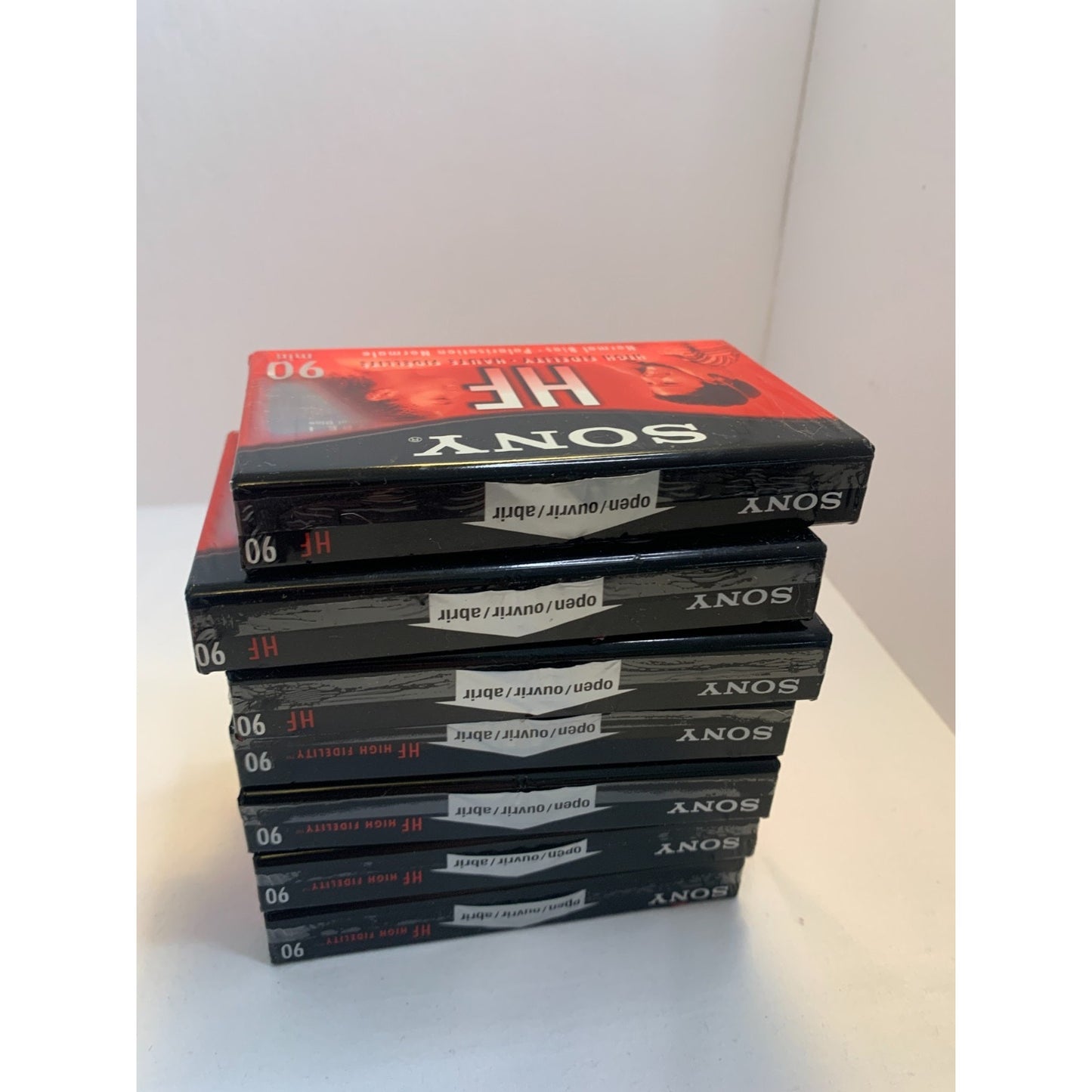 Lot of 7 SONY HF 90 M Normal Bias High Fidelity Blank Cassette Tapes NEW SEALED