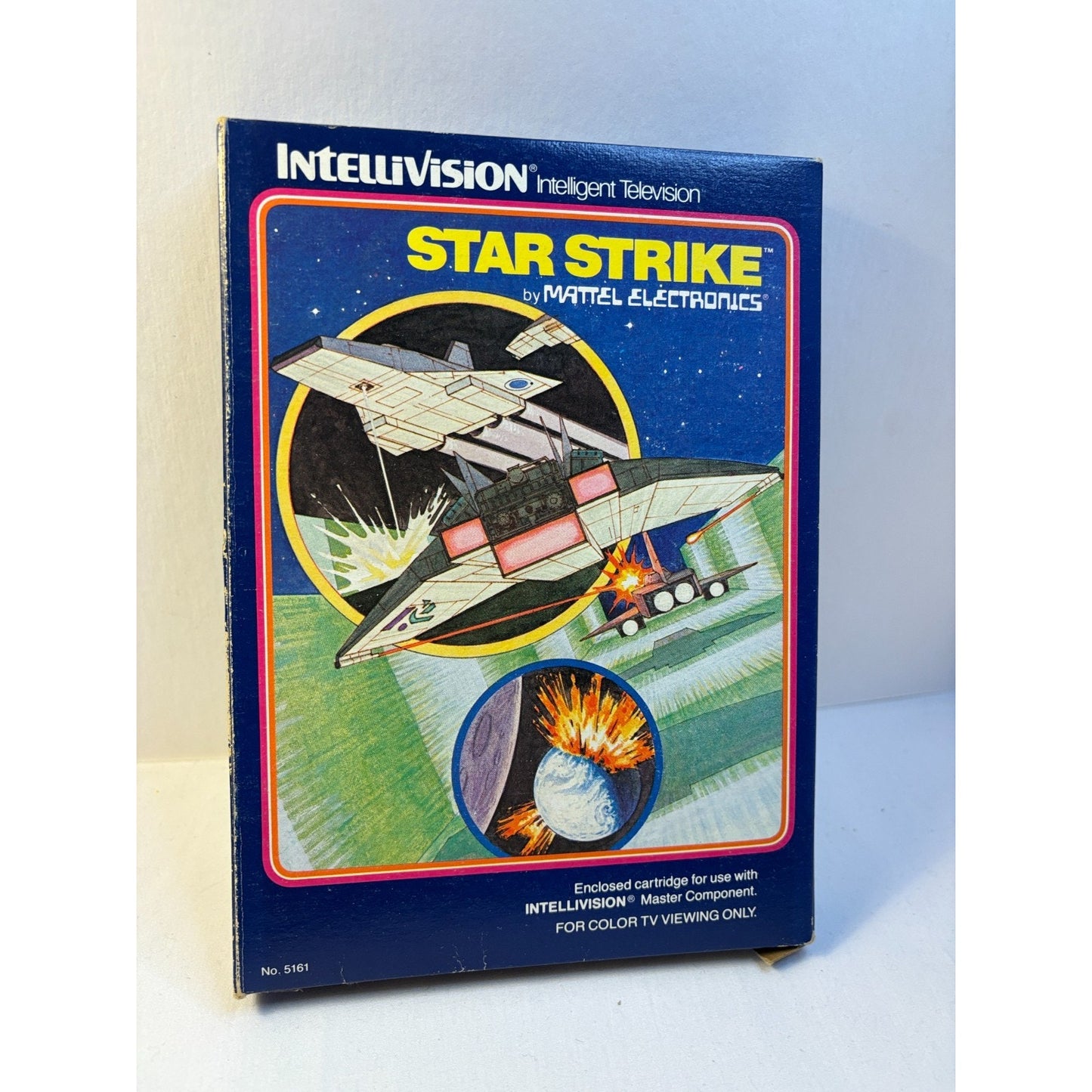 Star Strike Intellivision Video Game Mattel 1981 Complete CIB Box Tested Works