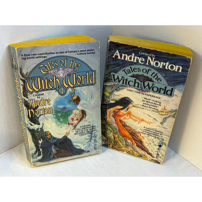 Lot 2 Books Tales of the Witch World 1 & 2 Andre Norton Vintage 1989 Paperback
