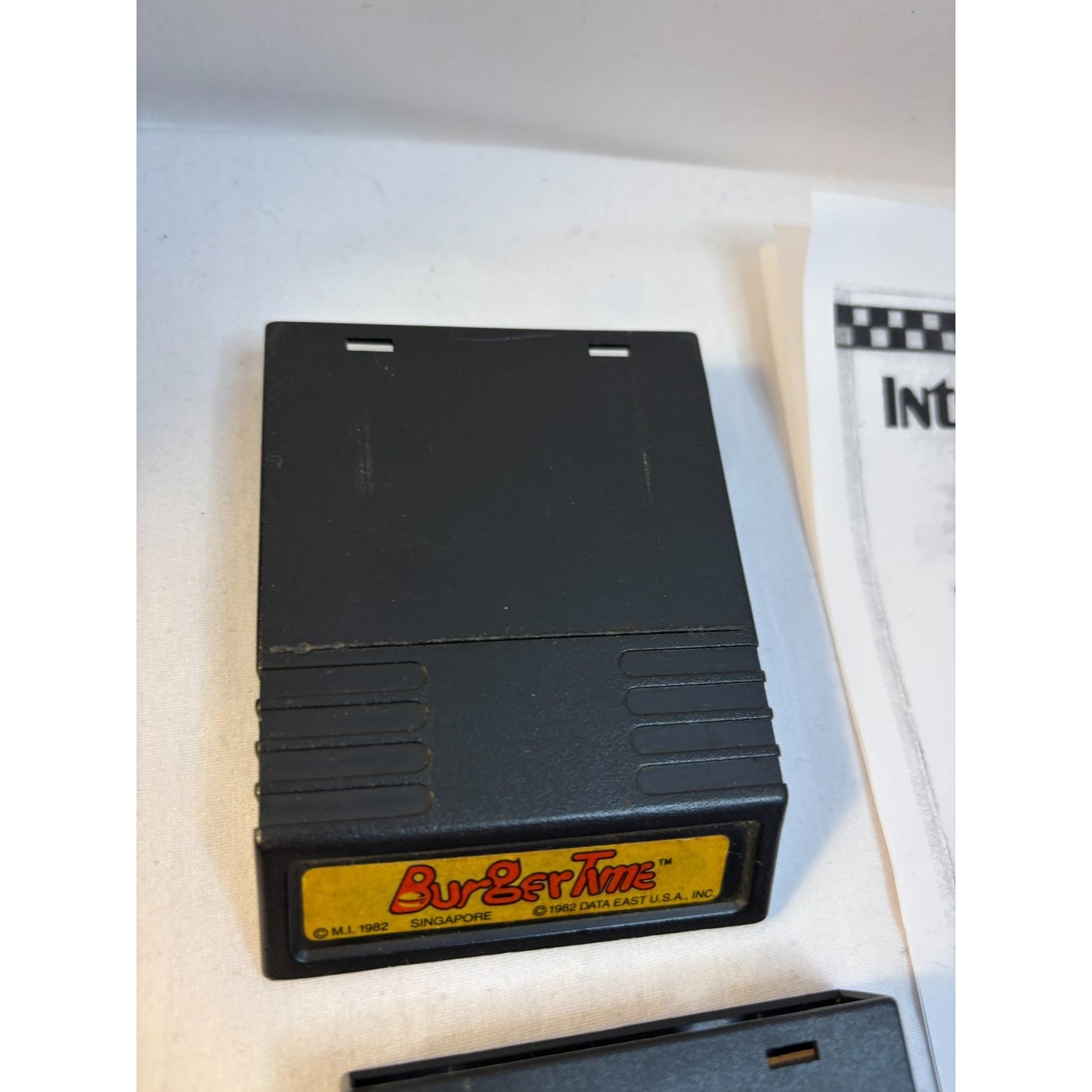 BURGERTIME & DINER Game Cartridges Intellivision Tested w/ One Original Manual