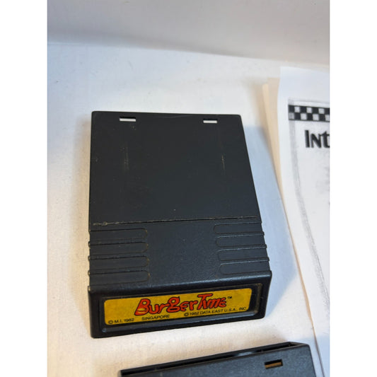 BURGERTIME & DINER Game Cartridges Intellivision Tested w/ One Original Manual