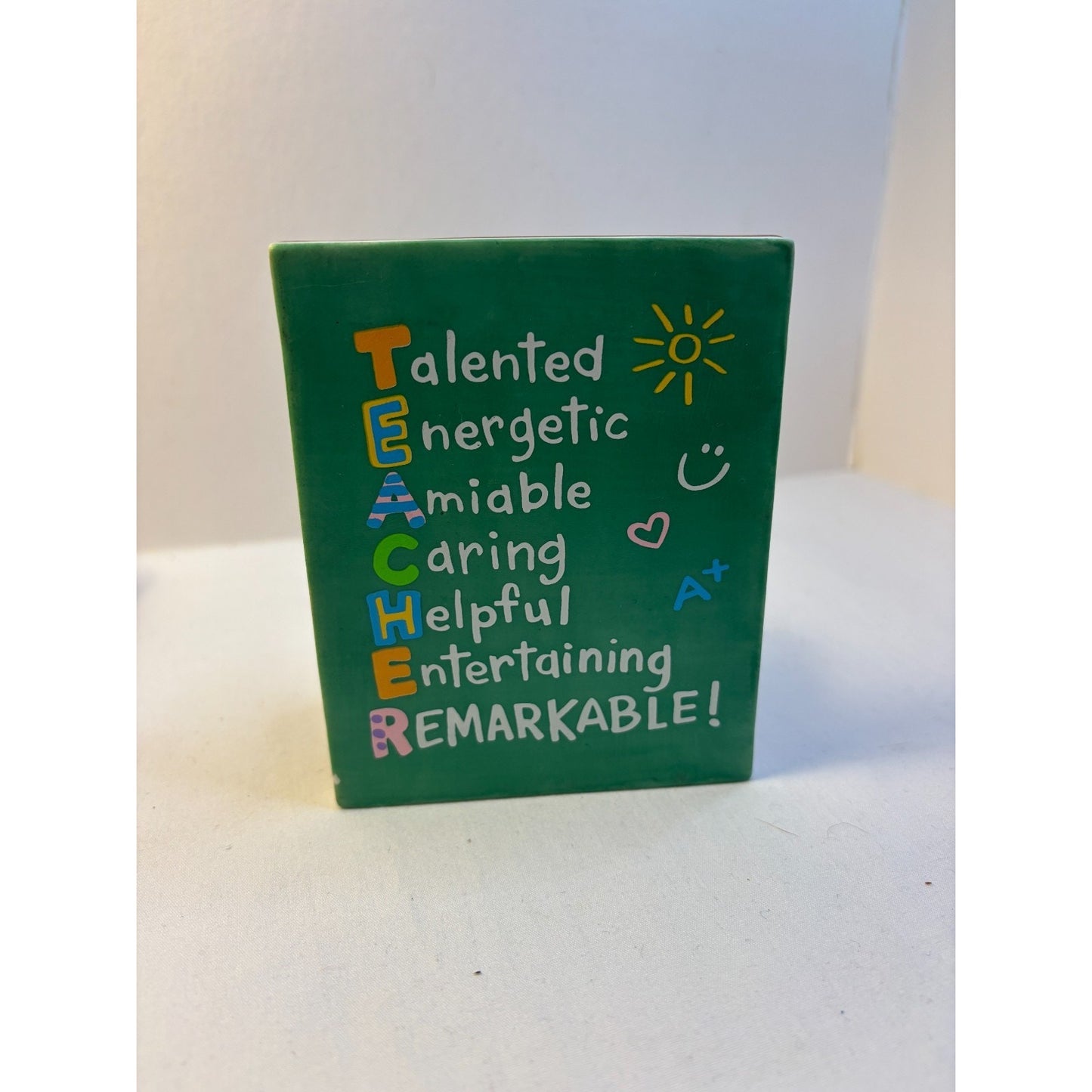 Hallmark Peanuts Gallery Lucy Ceramic Teacher Figure 1st Ed 5655 Ms Van Pelt