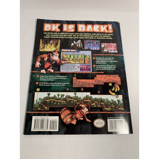 Donkey Kong Country Game Boy Advance Official Player's Guide Nintendo Power