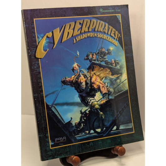 Vintage 1997 FASA Corp RPG Sourcebook 7124 Shadowrun Cyberpirates! for 2nd Edition