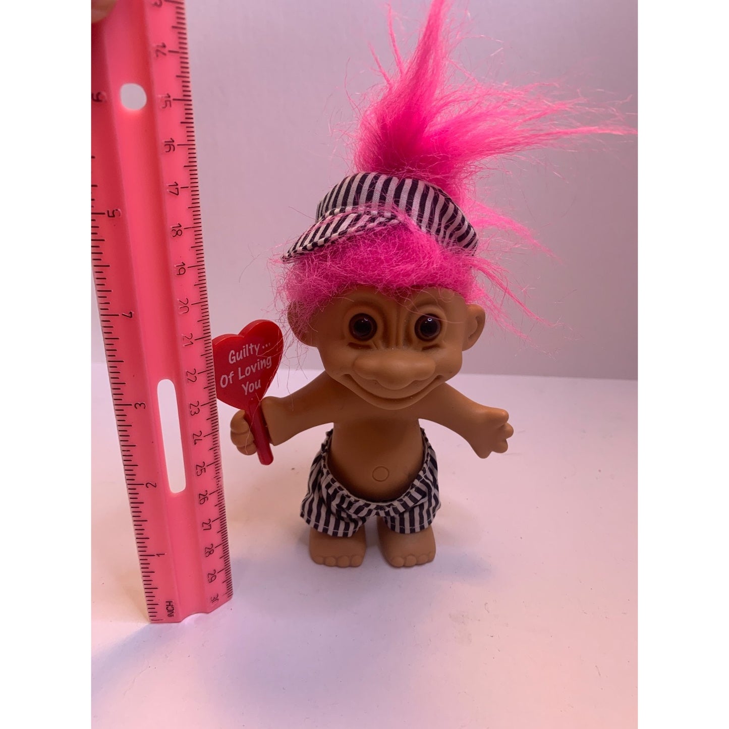 Vintage Russ Berrie Guilty of Loving You 5" Troll Doll 90s