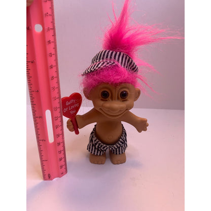 Vintage Russ Berrie Guilty of Loving You 5" Troll Doll 90s