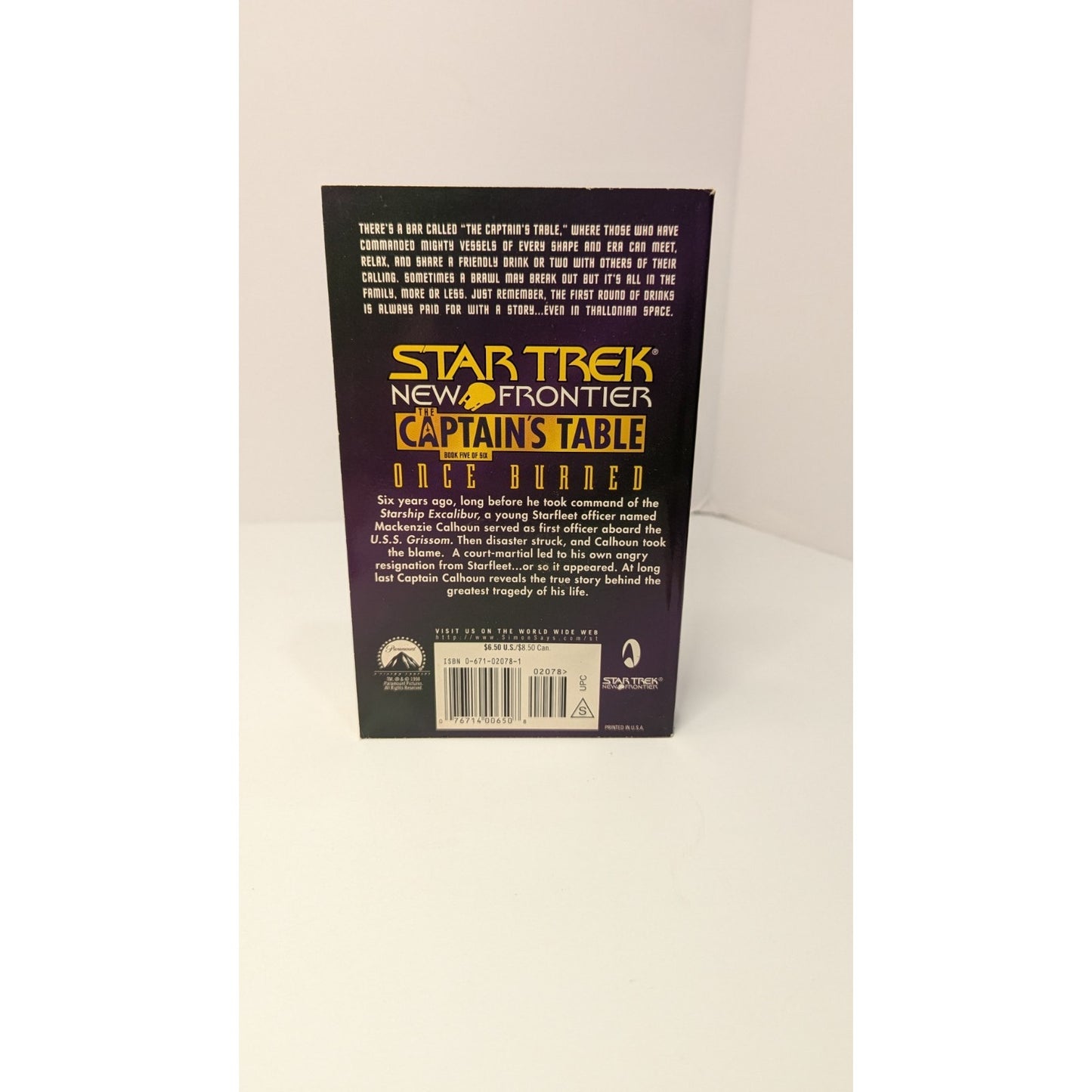 4 Vintage Star Trek The Captain's Table Paperback Books