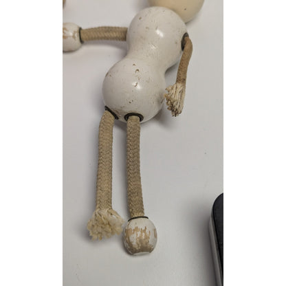 Antique 1920s TED TOY Bedford Mass 8" Wooden Sailor in White