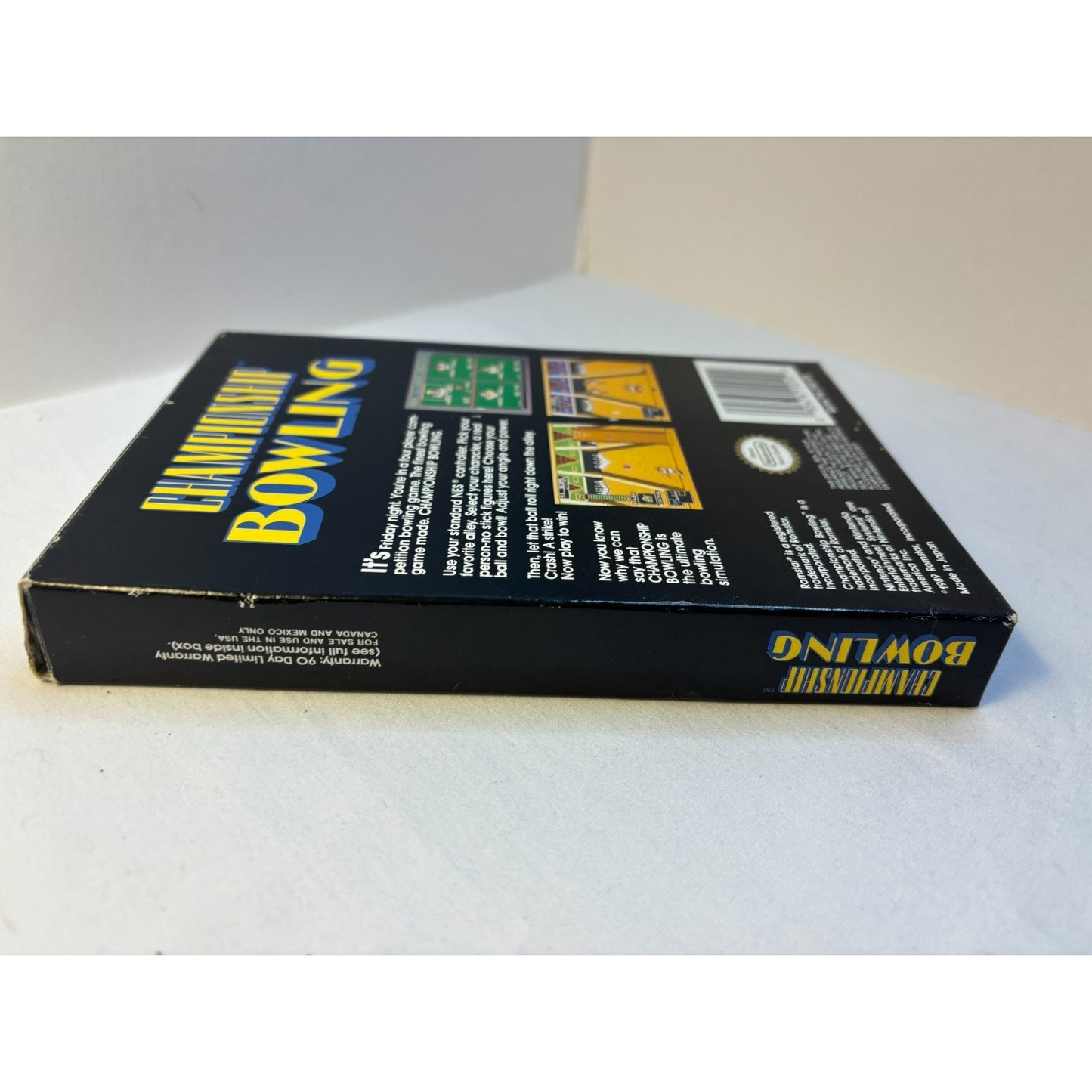 Nintendo NES Championship Bowling Video Game Complete in Box CIB Tested