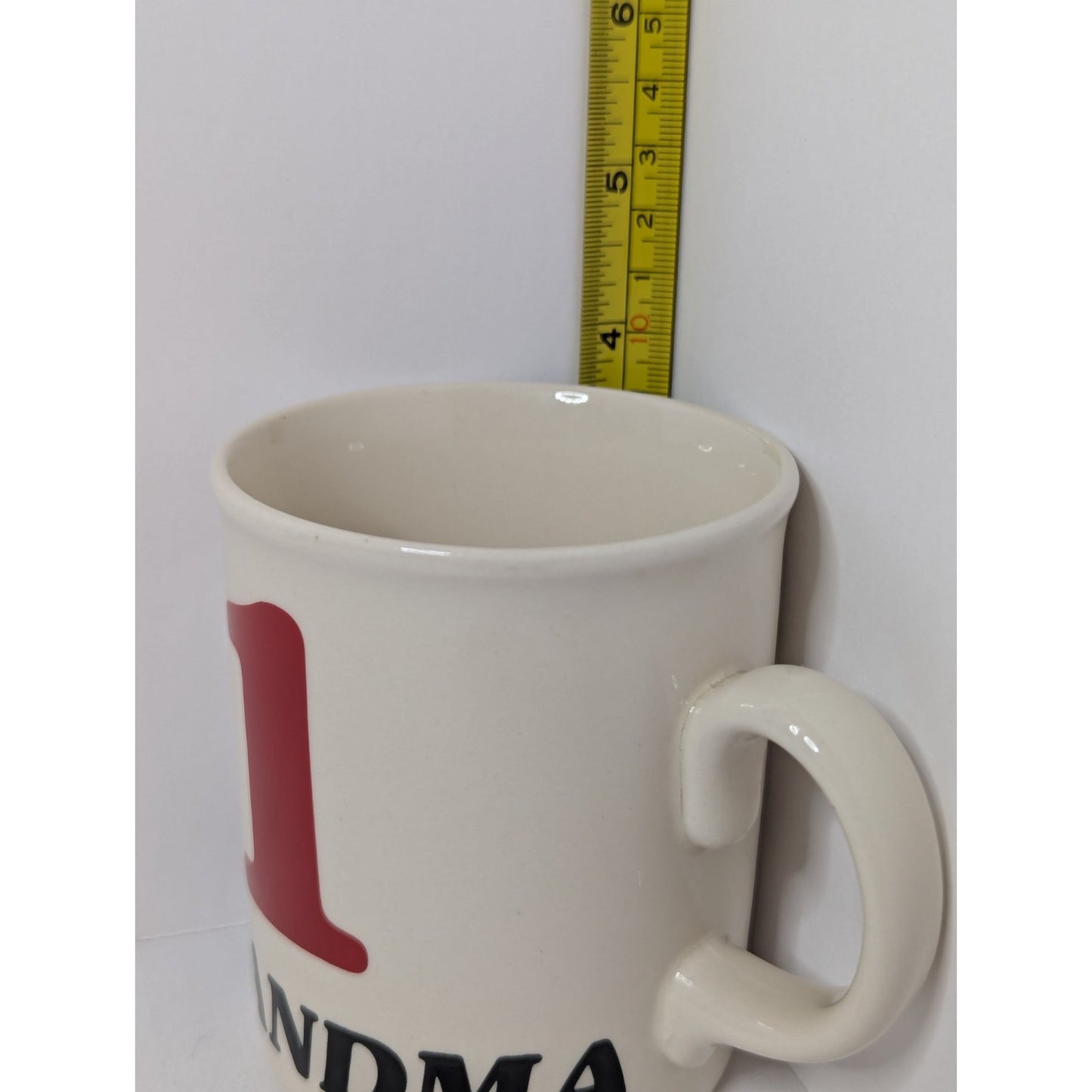 Classic #1 Grandma Mug 3.75" Ceramic Coffee Mug Tea Vintage Red Made In England