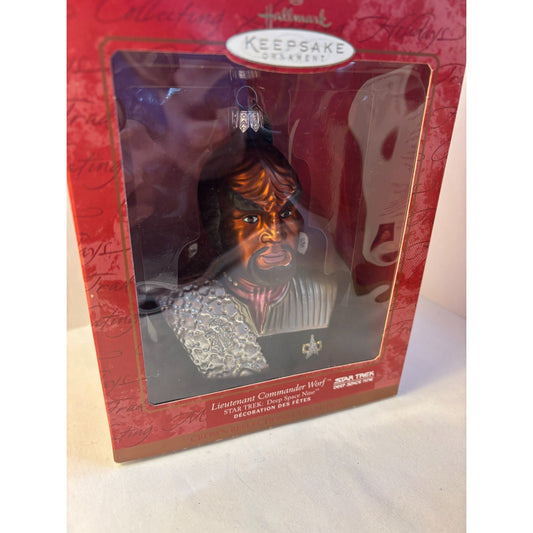 Hallmark Keepsake Ornament STAR TREK Deep Space Nine Worf Crown Reflections 2000