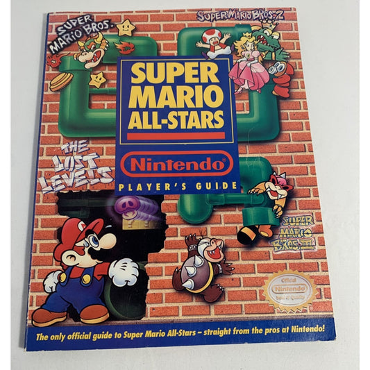 Original Super Mario Bros All-Stars Nintendo Player's Guide Book SNES