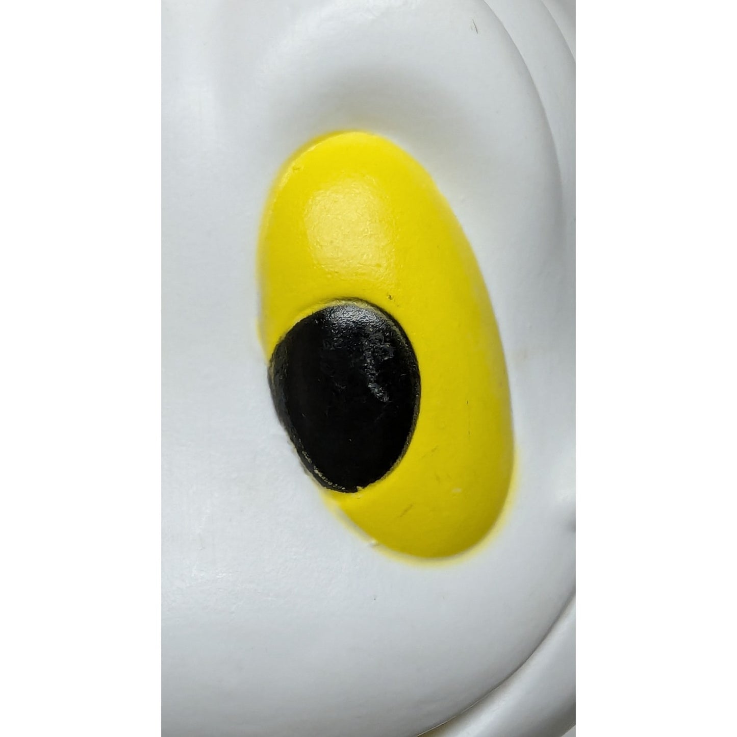 Vtg 7" Halloween Blow Mold Candy Bucket Trick & Treat Casper Ghost Yellow Eyes