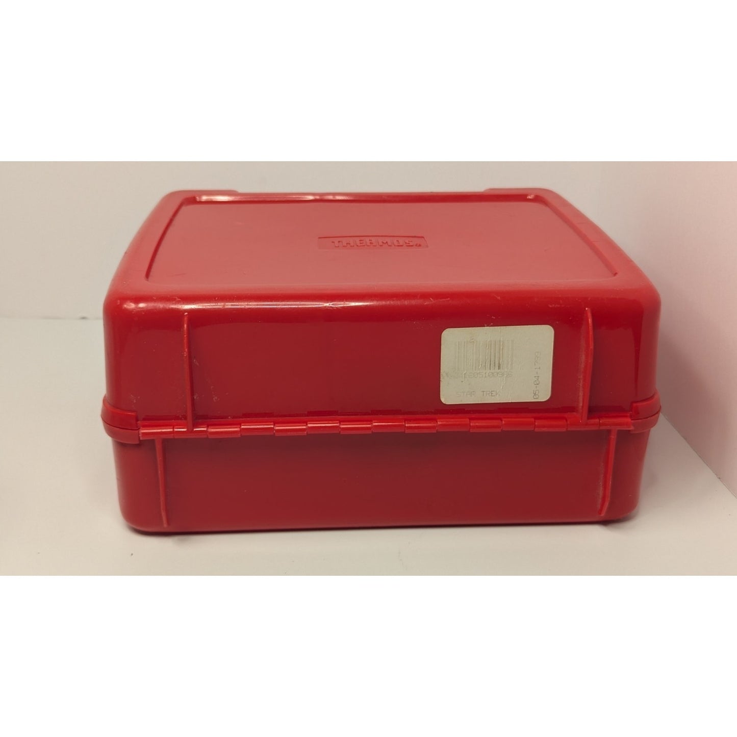 Vintage 1989 Thermos Star Trek The Next Generation Red Plastic Lunch Box