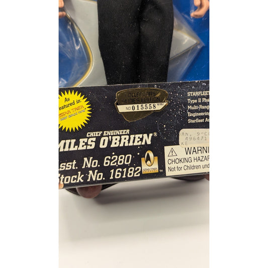 Star Trek MILES O'BRIEN 9" Action Figure 1996 DS9 Playmates FEDERATION Edition