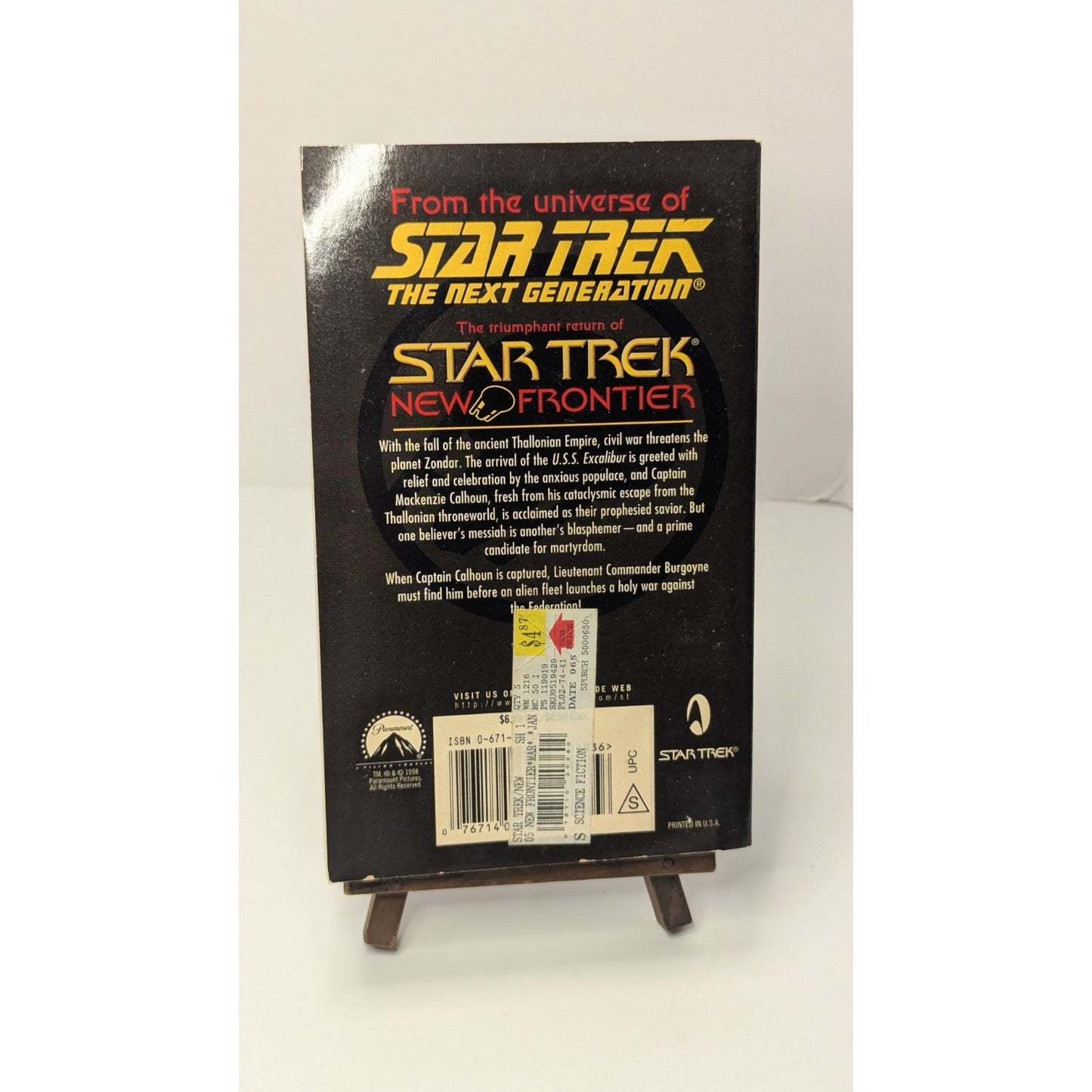 Lot of 7 Vintage Star Trek Paperbacks: New Frontiers Science Fiction Books