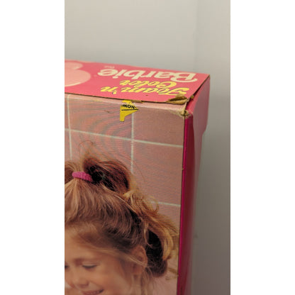 1995 Mattel Barbie Foam N Color Barbie Doll with Pink Foam #14457 New In Box