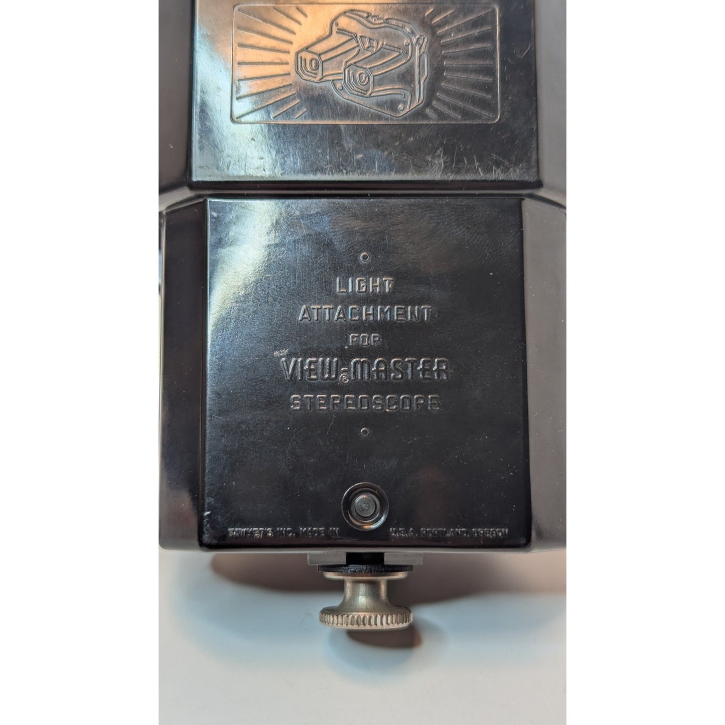 Vintage 40's Bakelite Sawyer View-Master With Working Light Attachment