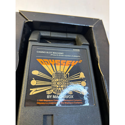 MAGNAVOX Odyssey 2 CASINO SLOT MACHINE! Video Game Cartridge in Box Tested