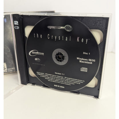 The Crystal Key PC/Mac Game Win 95/98 2 Discs Adventure Puzzle