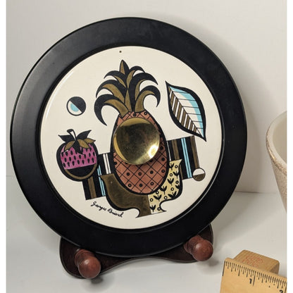 Vintage Georges Briard Gold Speckled Ambrosia Fire King Covered Bowl w/Lid