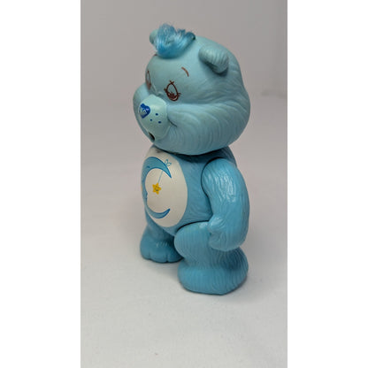 Vintage 1983 CARE BEARS Bedtime Bear 3” Poseable Figure American Greeting Card