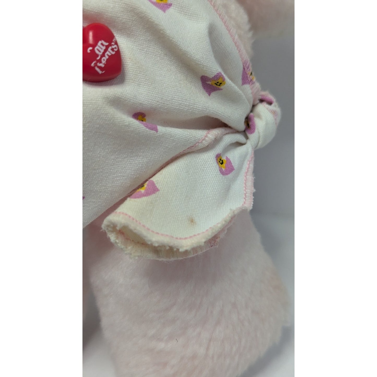 Vintage Care Bears BABY HUGS Plush 10.5" Pink Stuffed Animal Kenner 1983