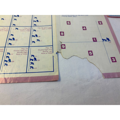 NFL Football Intellivision Video Game Cartridge Manual Playbook Overlays Tested