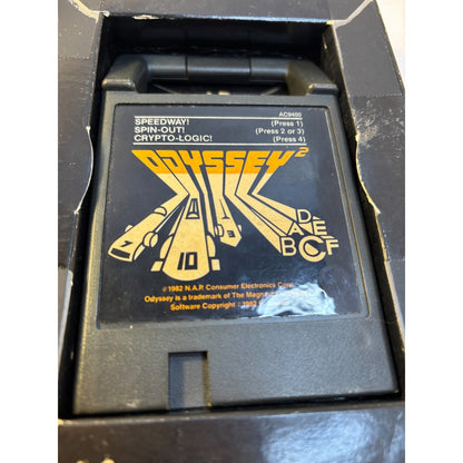 Speedway Spin-Out Crypto-Logic Game Odyssey 2 Magnavox 1978 Complete Tested B