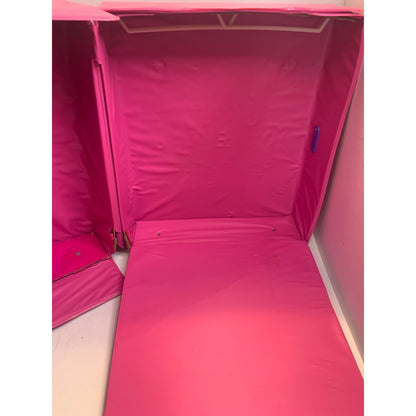 Vintage 1989 Mattel Barbie Doll Vinyl Pink Travel Carrying Case Wardrobe