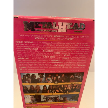Metalhead 5 VHS Video Magazine LA Guns Nelson Judas Priest Megadeth Trixter 1991