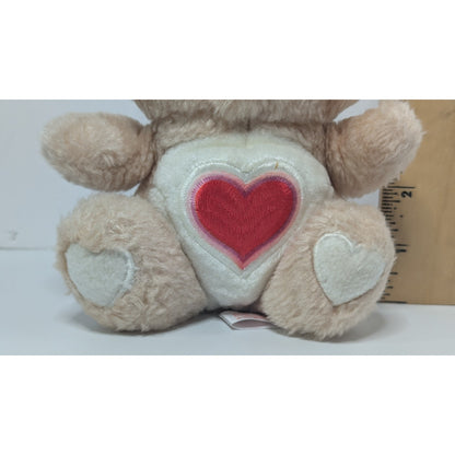 Vintage Care Bears Tenderheart Bear Plush 6” Stuffed Toy Original Kenner 1983