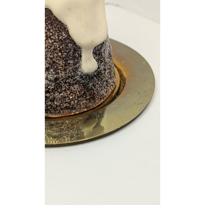 Dept 56 Plum Pudding Oil Lamp Vintage Christmas Holiday 1985