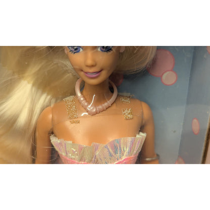 1995 Mattel Barbie Foam N Color Barbie Doll with Pink Foam #14457 New In Box