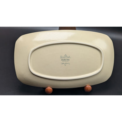 Vintage 1980s 9.5" Rosenthal Studio Line Dorothy Hafner FLASH Underplate Memphis