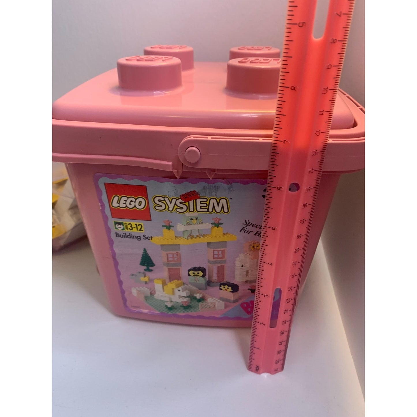 Vintage 1994 LEGO SYSTEM 345 Pink Building Set Basic For Her Incomplete
