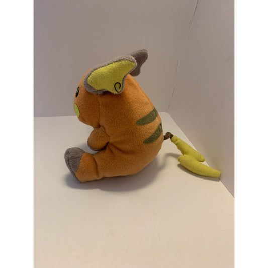 Vintage Pokemon Raichu Beanie Plush Toy Stuffed Hasbro 1998 Nintendo 4.5"