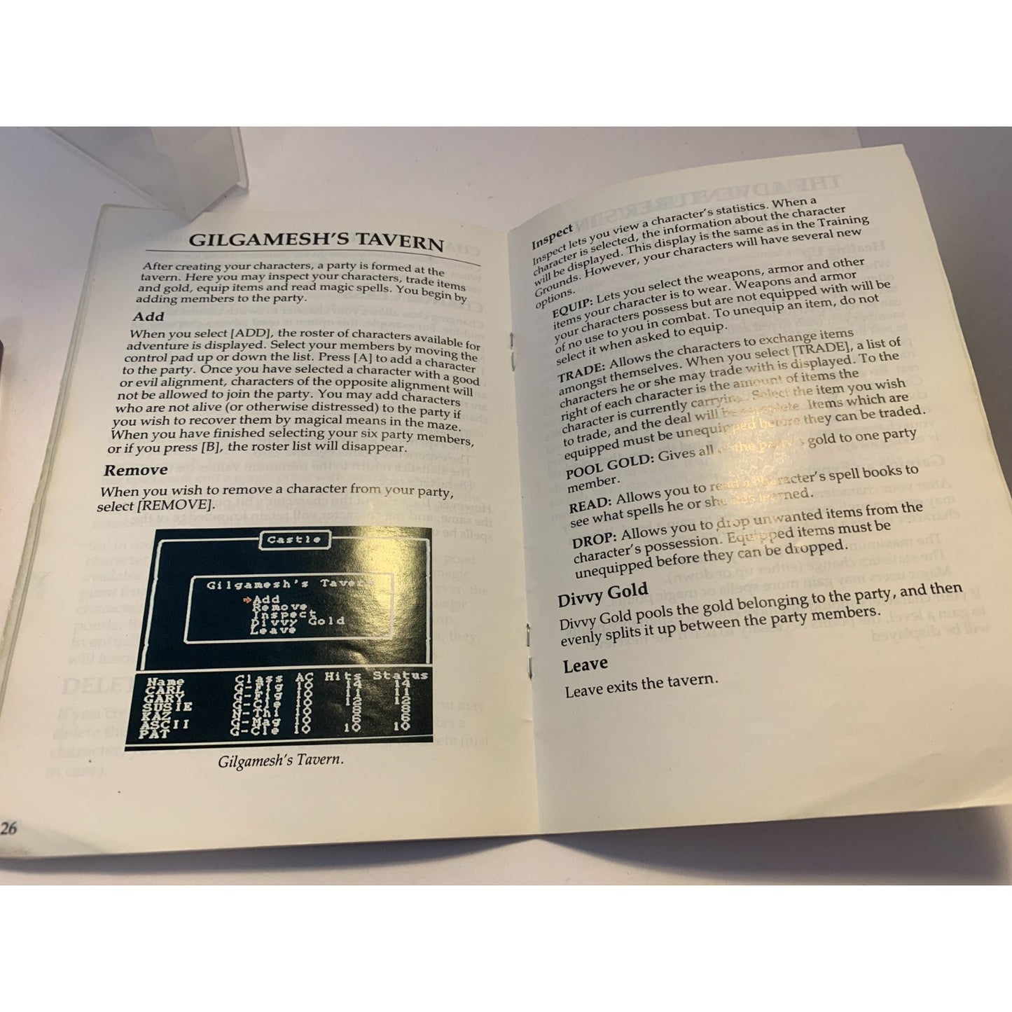 Wizardry: Proving Grounds of the Mad Overlord (NES) Cartridge & Manual Nintendo