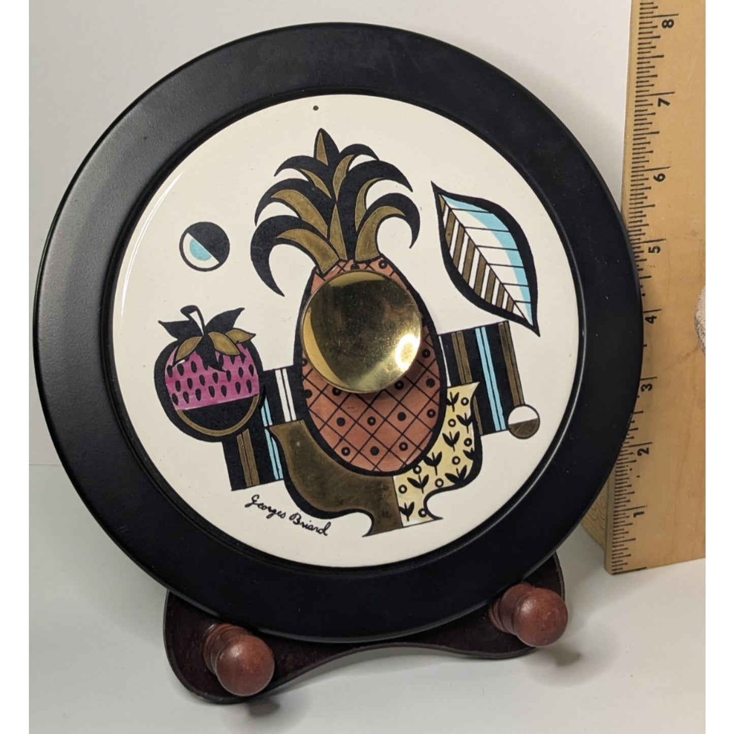 Vintage Georges Briard Gold Speckled Ambrosia Fire King Covered Bowl w/Lid